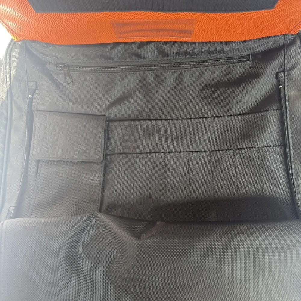 VTG Rawlings NCAA Basketball Messenger Laptop Briefcase Shoulder Bag Orange EUC